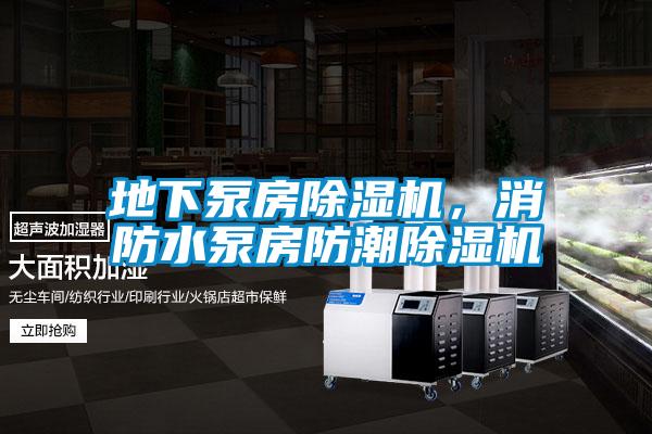 地下泵房除濕機，消防水泵房防潮除濕機