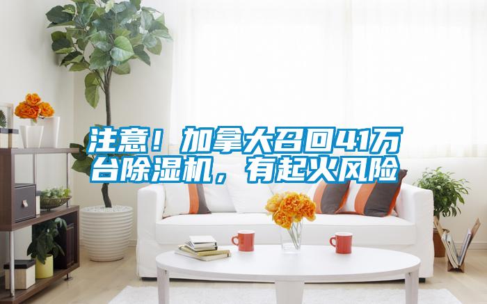 注意！加拿大召回41萬臺除濕機，有起火風(fēng)險