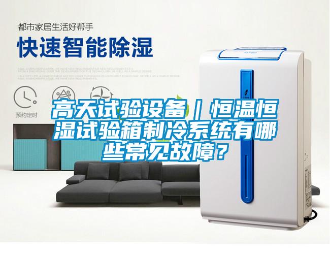 高天試驗(yàn)設(shè)備｜恒溫恒濕試驗(yàn)箱制冷系統(tǒng)有哪些常見(jiàn)故障？
