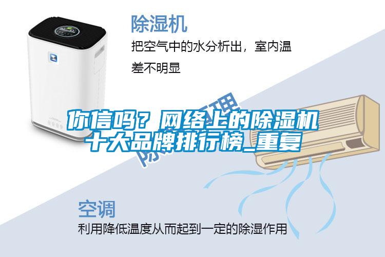 你信嗎？網(wǎng)絡(luò)上的除濕機(jī)十大品牌排行榜_重復(fù)
