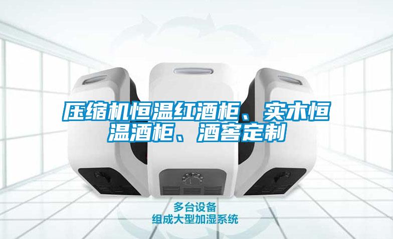 壓縮機恒溫紅酒柜、實木恒溫酒柜、酒窖定制