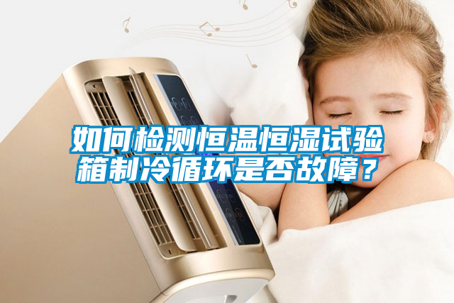如何檢測恒溫恒濕試驗箱制冷循環是否故障？