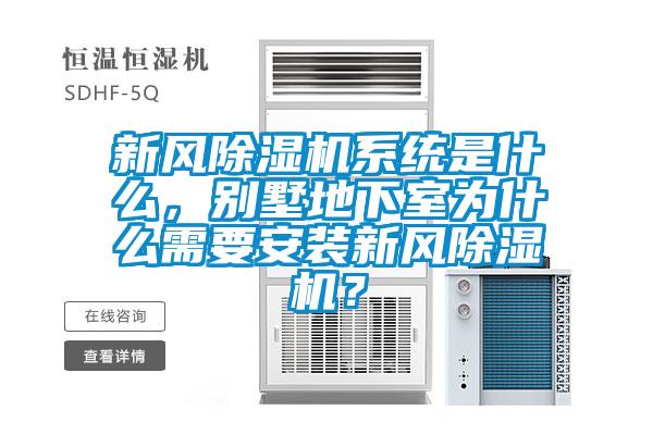 新風除濕機系統(tǒng)是什么，別墅地下室為什么需要安裝新風除濕機？