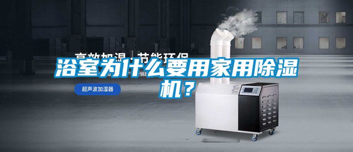 浴室為什么要用家用除濕機？